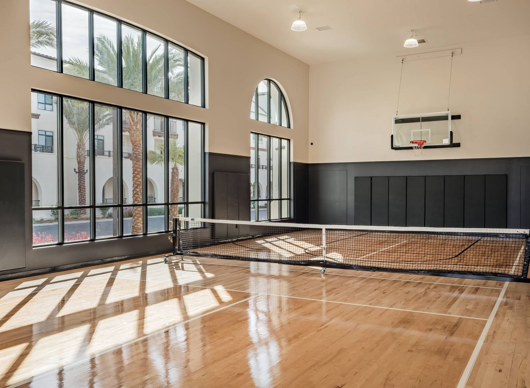 Solana Winchester Hills indoor pickleball and basketball court amenity