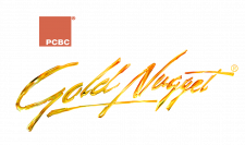 Red CBC logo and gold script text that reads "Gold Nuggets" on a white background.